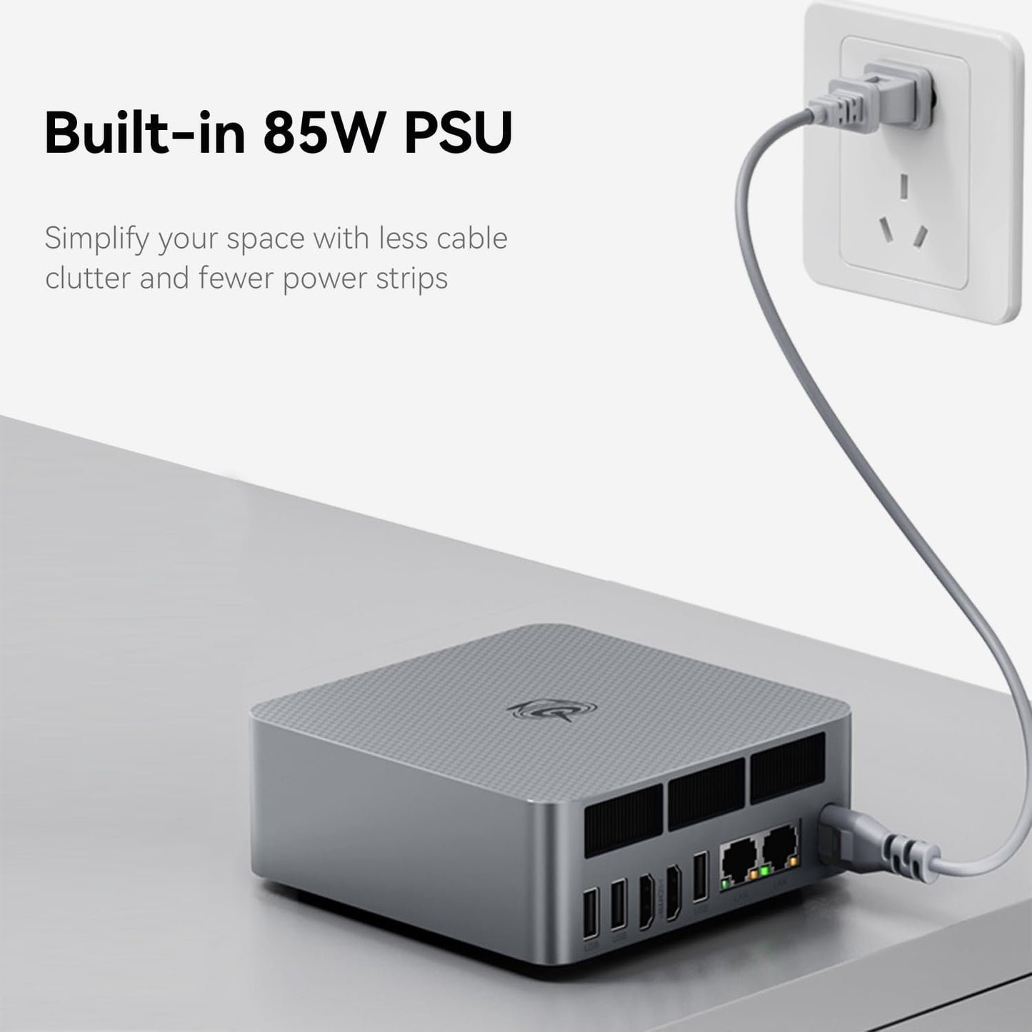 Beelink SER8 Mini PC, AMD Ryzen 7 8745HS(4nm, 8C/16T) up to 4.9GHz, Mini Computer 32GB DDR5 RAM 1TB M.2 NVME SSD, Desktop PC 4K@120Hz Triple Display, Mini Gaming Computer WiFi6/BT5.2/2.5Gbps/W-11 Pro