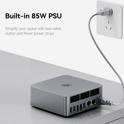 Beelink SER8 Mini PC, AMD Ryzen 7 8745HS(4nm, 8C/16T) up to 4.9GHz, Mini Computer 32GB DDR5 RAM 1TB M.2 NVME SSD, Desktop PC 4K@120Hz Triple Display, Mini Gaming Computer WiFi6/BT5.2/2.5Gbps/W-11 Pro