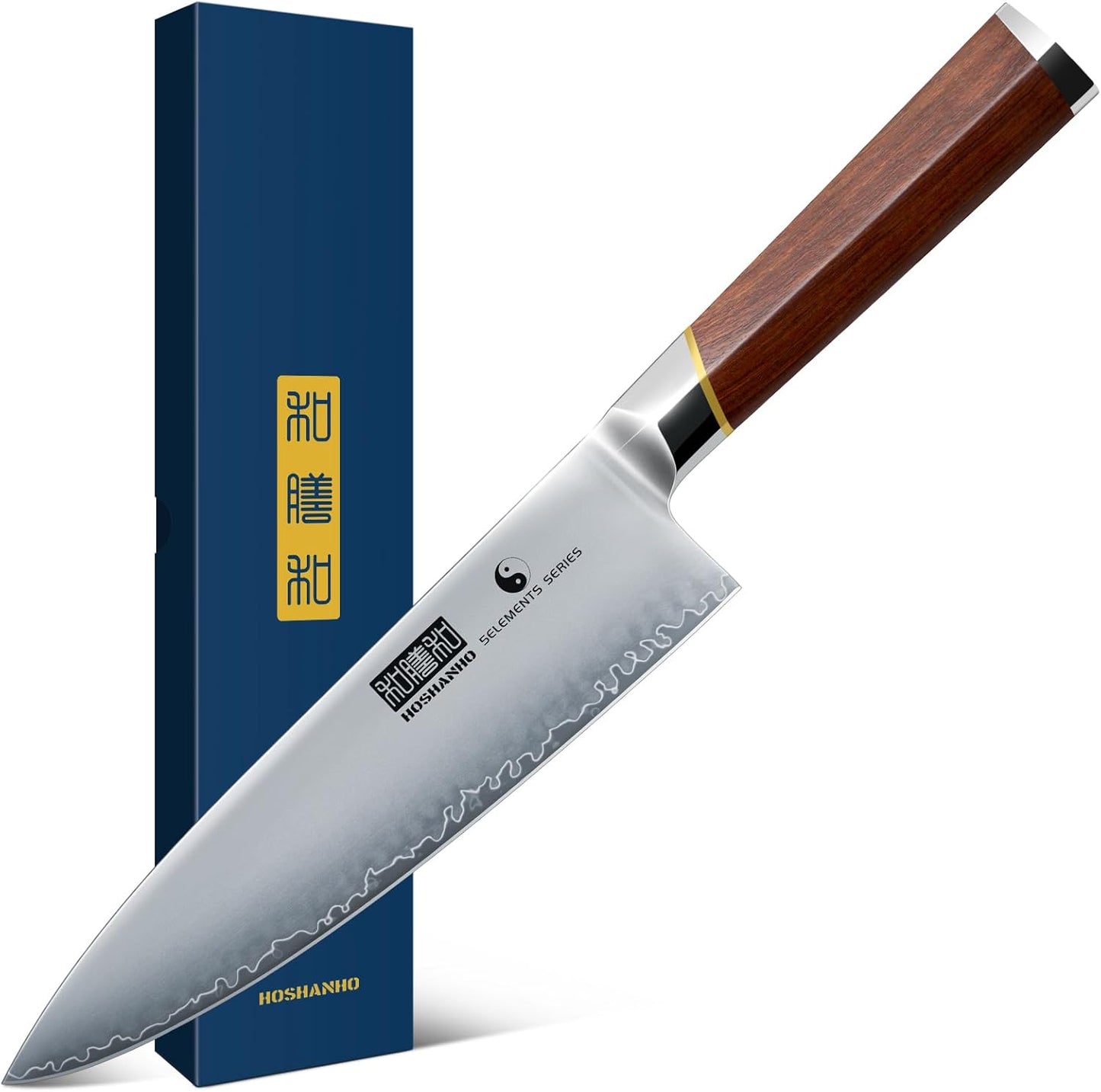 HOSHANHO Fillet Knife 7 Inch, Professional Japanese Super Steel Boning Knife for Meat Chicken Cutting, Japanese Fish Fillet Knife with Ergonomic Red Sandal Wooden Handle