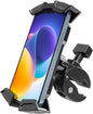 Oraolo Motorcycle Phone Mount, Bike Phone Holder, Phone Holder for Bike Scooter Handlebar, Security Lock, One-Hand Operation, 360° Rotatable Phone Mount Compatible with 4.7-6.8" Phones, 1 Pack