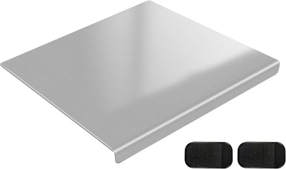 Stainless Steel Cutting Board with 2 Pack Non-Slip Mats, Yoposeo Heavy Duty Baking Cutting Chopping Boards for Kitchen, Meat, Fruits, Vegetables, Bread and Baking (23.6" X 15.7"/ 60 X 40cm)