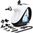 TICYACK Steam Cleaner Handheld, 500ML, Continuous Steam,16 PCS, Grey/White