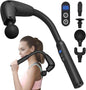 Massage Gun with Upgraded Extension Handle, Portable Muscles/Neck/Shoulders/Waist/Legs Massager with 4 Massage Heads, 3 Modes & 6 Speed Levels