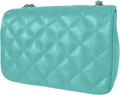 MamaMilano Women/Girls Italian Handmade Genuine Leather Cleo Shoulder Bag/Purse/HandBag/Totebag with Shoulder Strap