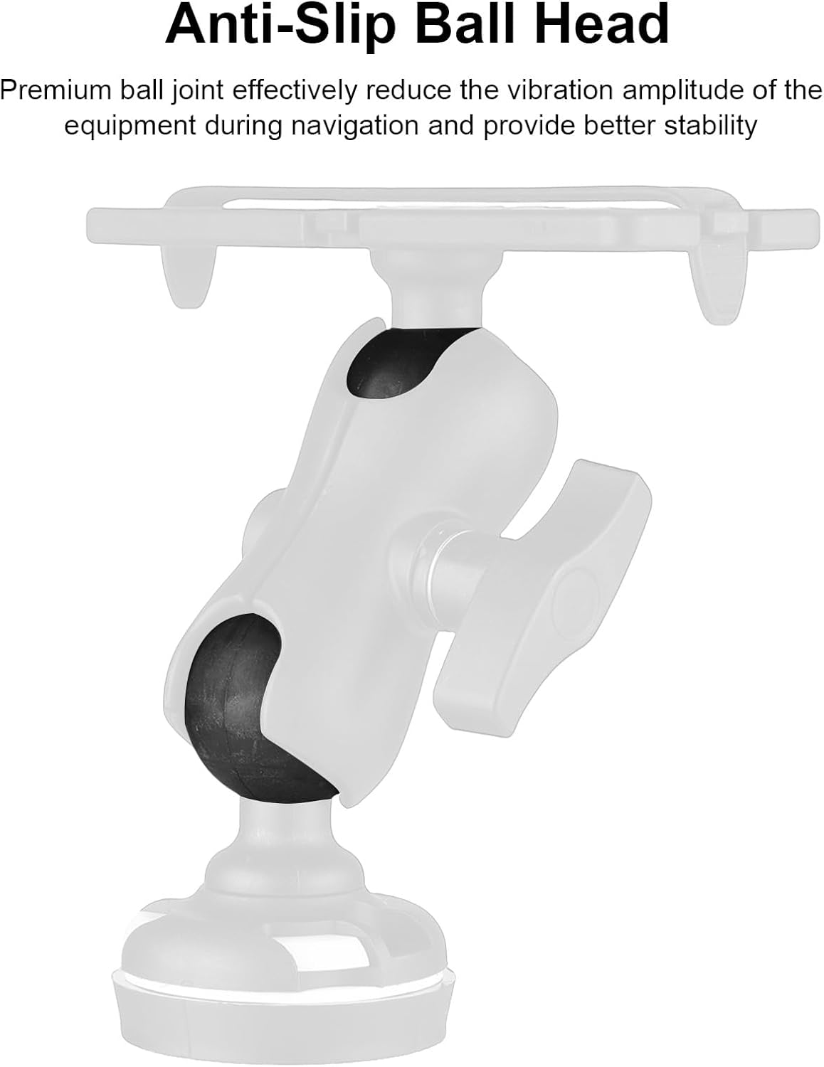 fosa Fish Finder Mount Base, Universal Fish Finder Bracket, Adjustable Kayak Electronic Holder with 360° Rotation Fishing Accessories