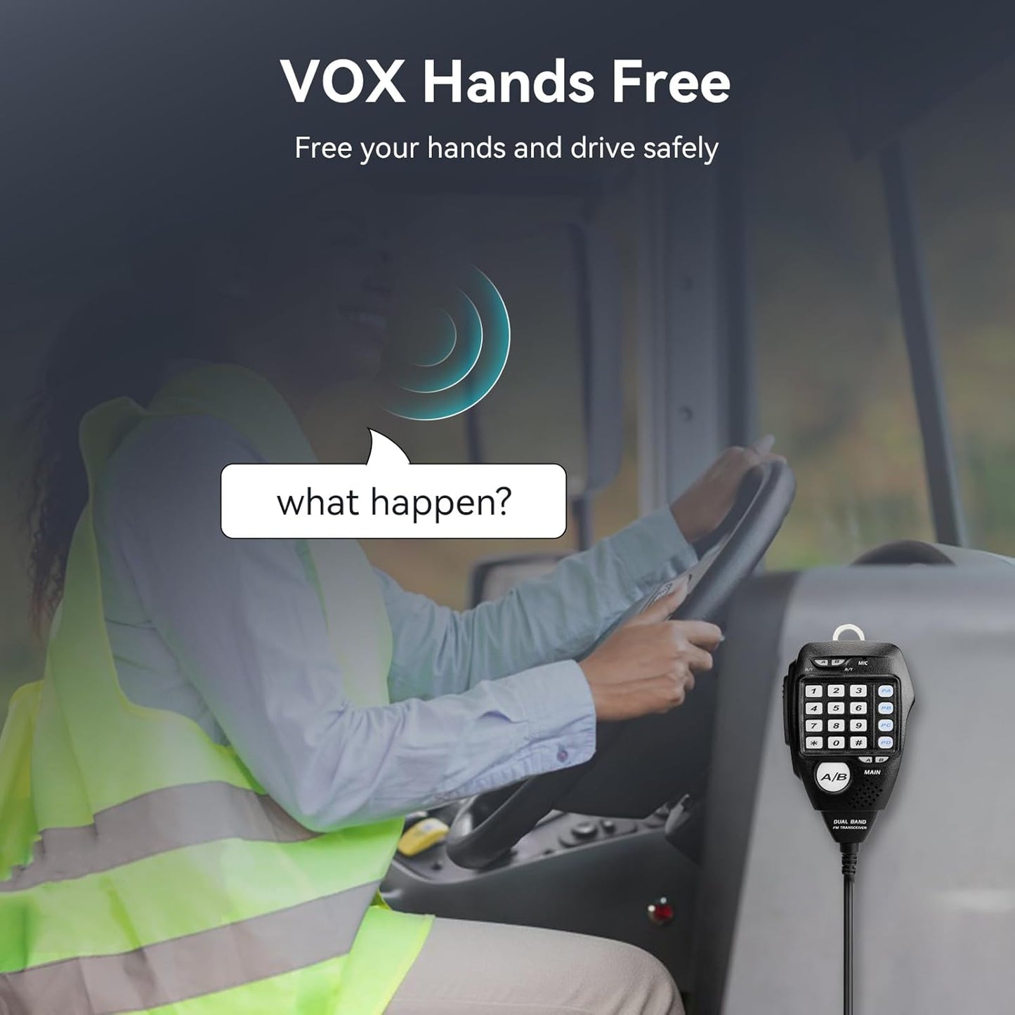 Retevis RT95 Mobile Ham Radio, Dual Band Two Way Radio Long Range, 200 Channels, 180 Rotatable LCD Display, Chirp, VOX, Mini Mobile Transceiver for Cars, Vehicle Driving