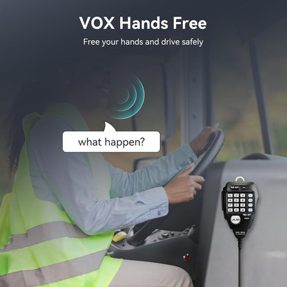 Retevis RT95 Mobile Ham Radio, Dual Band Two Way Radio Long Range, 200 Channels, 180 Rotatable LCD Display, Chirp, VOX, Mini Mobile Transceiver for Cars, Vehicle Driving