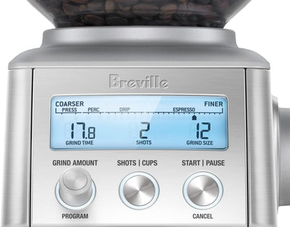Breville BCG820BSS Smart Grinder Pro Coffee Bean Grinder, Brushed Stainless Steel