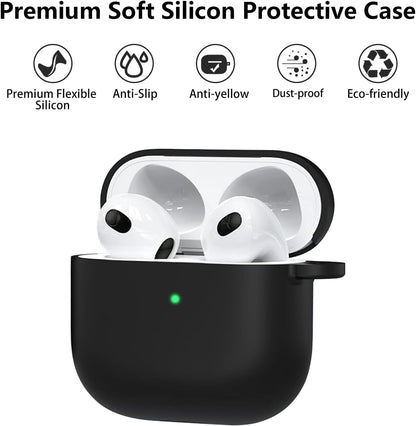 Aircawin for Airpods 4 Case Cover,Shockproof Case for Airpods 4th Generation Case Cover 2024,Premium Silicon Case with Keychain and Cleaing Pen for Airpods 4 Gen, Wireless Earphone Accessories-Blue