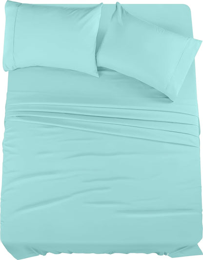Utopia Bedding Queen Bed Sheet Set - 4 Piece Bedding - Soft Brushed Microfiber Fabric - Shrinkage & Fade Resistant - Easy Care (White)