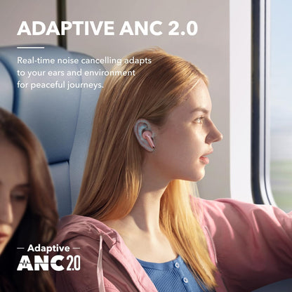 soundcore by Anker Liberty 4 NC Wireless Noise Cancelling Earbuds, 98.5% Noise Reduction, Adaptive Noise Cancelling to Ears and Environment, Hi-Res Sound, 50H Battery, Wireless Charging, Bluetooth 5.3