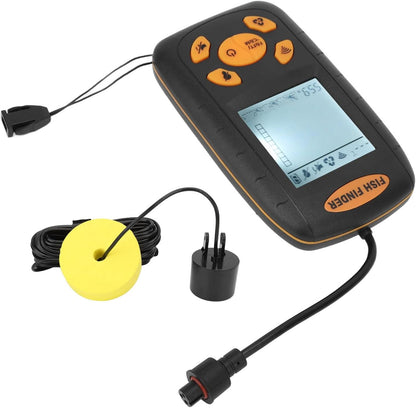 Portable Fish Finder, Handheld LCD Sonar Sensor, Depth Detector for Kayak Boat Lake, Fishfinder with 5 Tier Sensitivity, Ideal for Ice Shore Sea Fishing