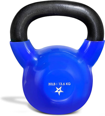 Yes4All Vinyl Coated Kettlebells for Weightlifting & Strength Training