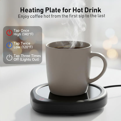 Coffee Mug Warmer for Desk with Auto Shut Off, Coffee Cup Candle Wax and Electric Beverage Tea Milk Warmer Heating Plate