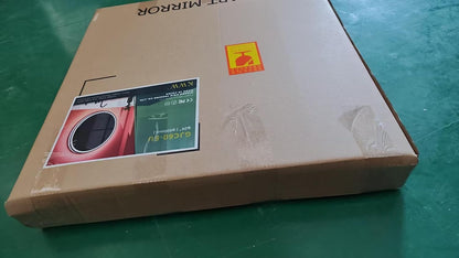 KWW Round Mirror Bathroom LED Lighted Mirror, Illuminated Dimmable Anti-Fog Wall-Mounted Makeup Vanity Mirror with Lights (24L x 24W inches)