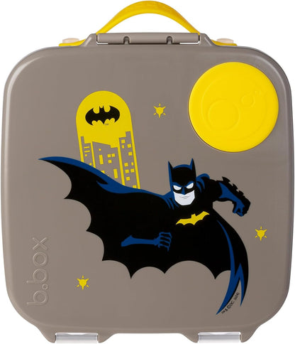 b.box 5-Compartment bento Style Lunch Box for Kids, Toddlers, Childrens, BPA-Free Food Storage Container with Cooler Pack, ON-The-GO Food Box with Handles Included Custom Divider, Lemon Twist