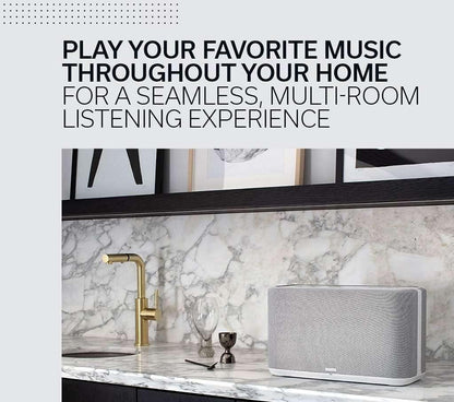 Denon Home 150 NV Wireless Speaker (Black), 1" Tweeter, 3.5" Woofer, Home Speaker with HEOS Built-in, AirPlay 2, and Bluetooth, Multi-Room Streaming, Simple Setup, Compact Design