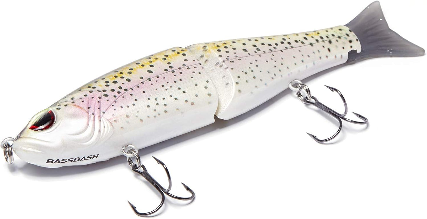 Bassdash SwimShad Glide Baits Jointed Swimbait Bass Pike Salmon Trout Muskie Fishing Lure