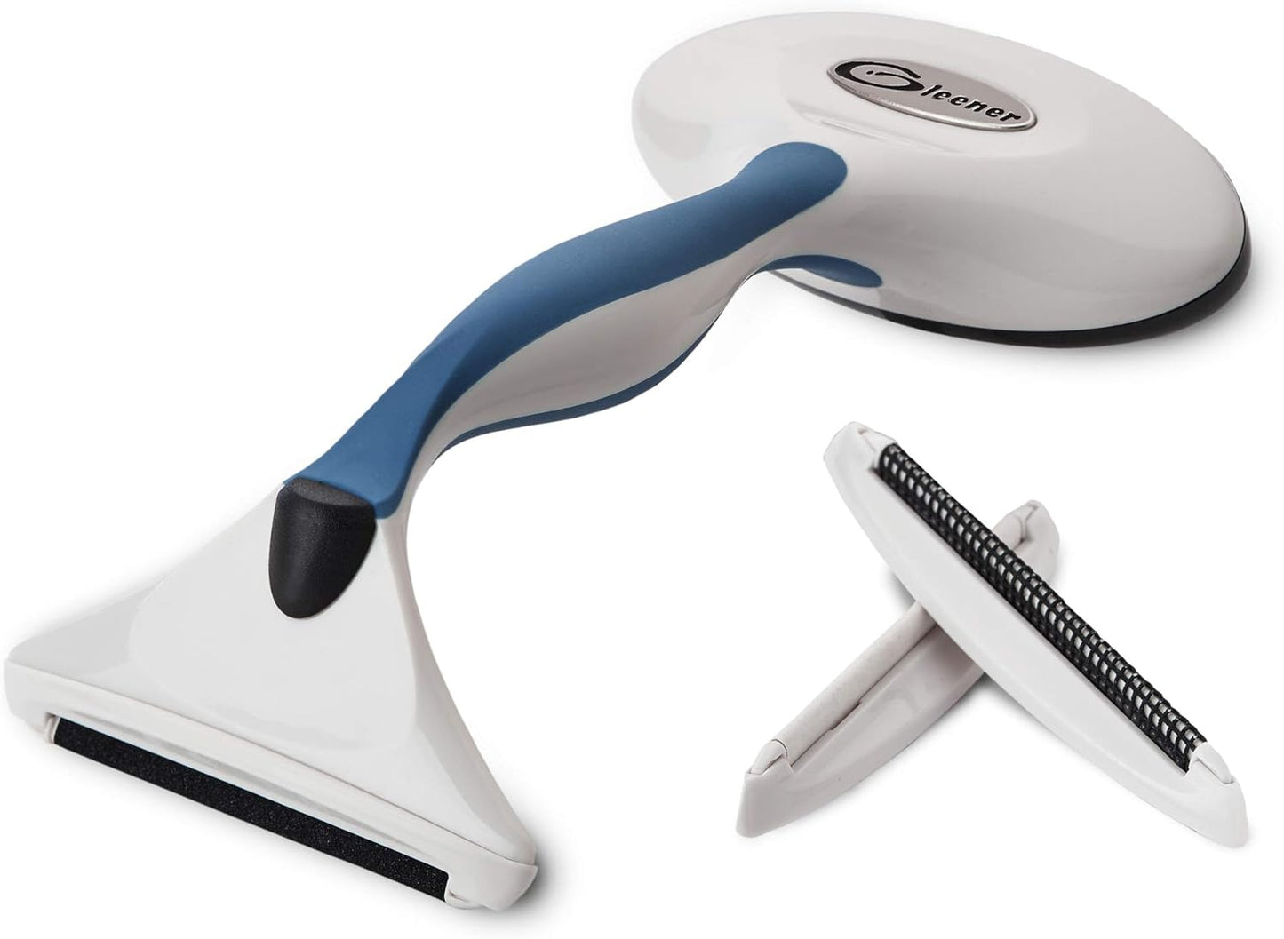 Fabric Shaver and Lint Brush Combo – Battery-Free Adjustable Depiller for Clothing, Sweaters, Upholstery, and Furniture (Slate Blue)