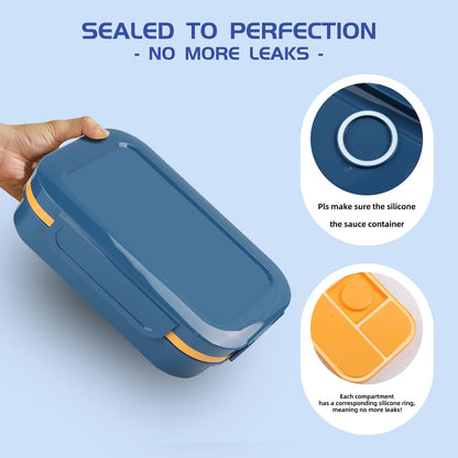 Bento Box Adult Lunch Box -2000 ML Stackable Bento Lunch Box Container with 8 Compartments,Leak-Proof Lunch Containers,Built-in Sauce Container,Utensils,Microwave/Dishwasher/Freezer - Pink