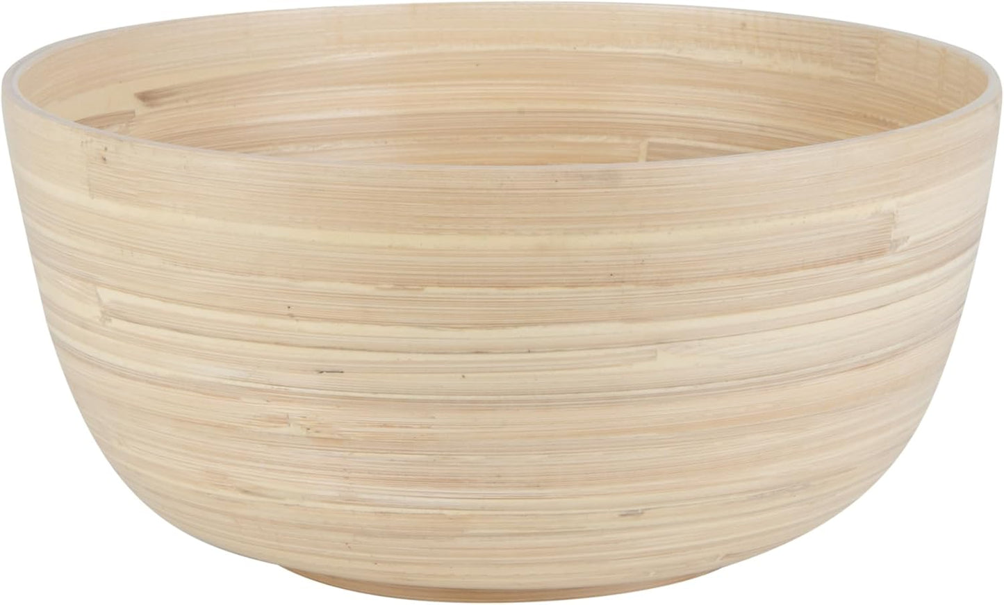 Restaurantware-Bambuddha 51 Ounce Extra Large Salad Bowl, 1 Heavy-Duty Round Salad Bowl - Sustainable, Reusable, Blue Bamboo Serving Dish, for Serving Salads, Fruits, and Appetizers