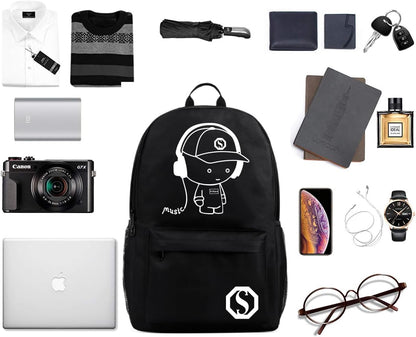 School Backpack, Lightweight Water-resistant Daypack Schoolbag Bookbag for Women Girls and Teens