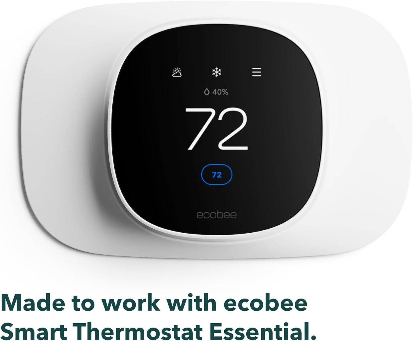 ecobee Trim Plate - Made for ecobee Smart Thermostat Essential - Programmable WiFi Thermostat Accessory