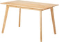 Amazon Basics FSC Certified Solid Wood Kitchen Rectangular Dining Table, Natural Wood, 74.93 cm D x 119.89 cm W x 74.93 cm H