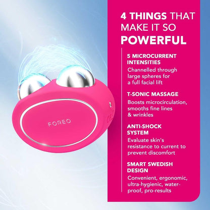 FOREO BEAR Microcurrent Facial Device | Face Sculpting Tool | Instant Face Lift | Firm & Contour | Chin Lift | Non-Invasive | Increases Absorption of Facial Skin Care Products