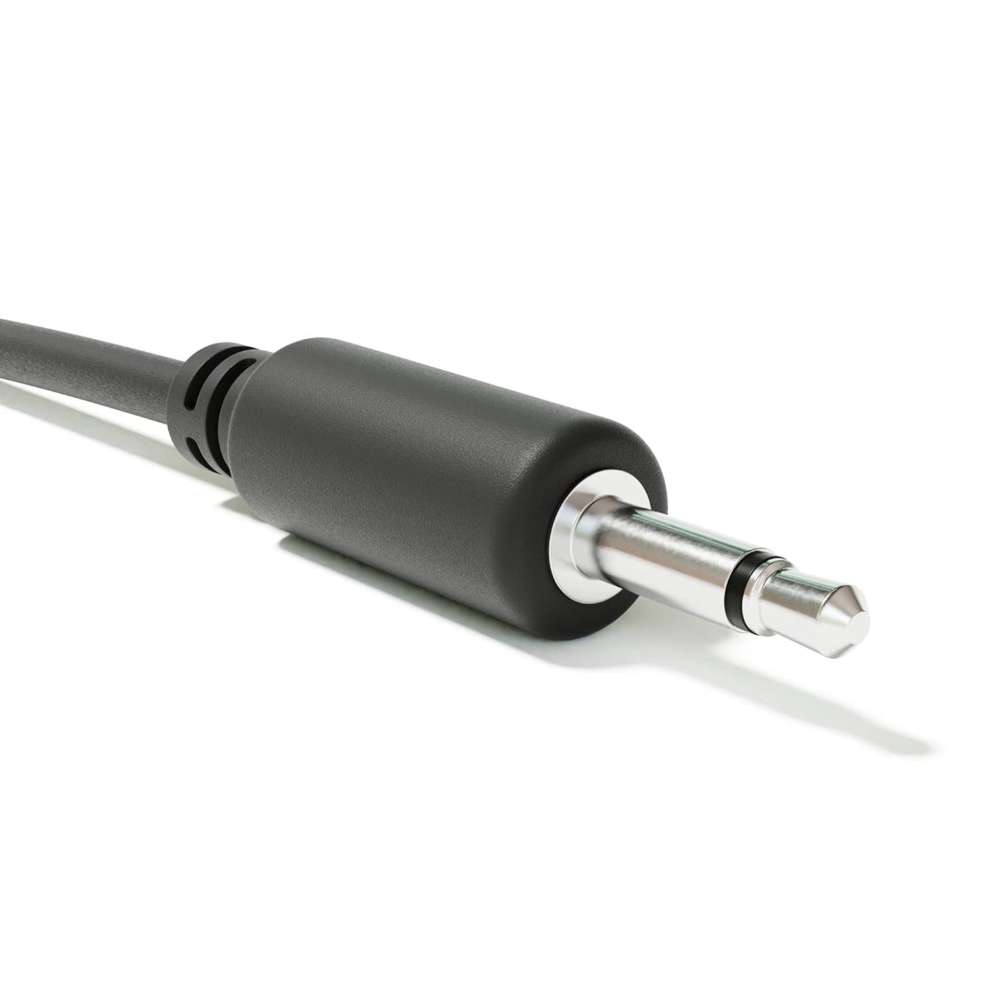 ExcelValley - 5-Pack - Mono Modular Patch Cables - TS 3.5mm 1/8" Eurorack Synthesizer [Black | 60 cm - 23.62"]