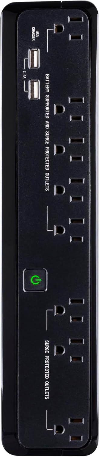 CyberPower ST425 Standby UPS System, 425VA/260W, 8 Outlets, Compact