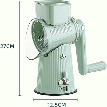 Purilite Select 5-in-1 Rotary Cheese Grater & Vegetable Slicer