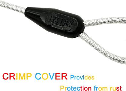 Petest 25ft Reflective Tie-Out Cable for Small Dogs Up to 35 Pounds