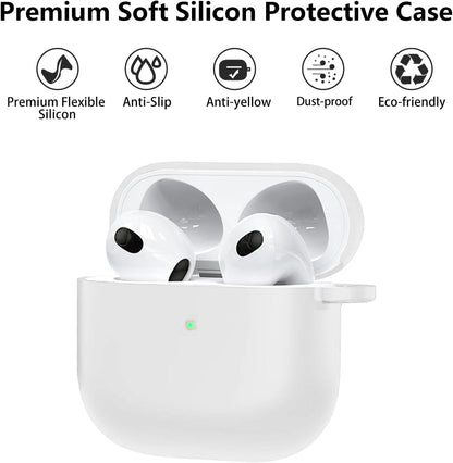 Aircawin for Airpods 4 Case Cover,Shockproof Case for Airpods 4th Generation Case Cover 2024,Premium Silicon Case with Keychain and Cleaing Pen for Airpods 4 Gen, Wireless Earphone Accessories-Blue