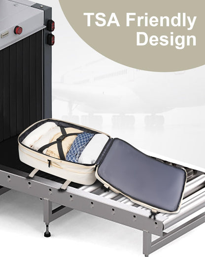 Vancropak Carry on Backpack, Airline Approved 45L Travel Backpack with 3 Packing Cubes