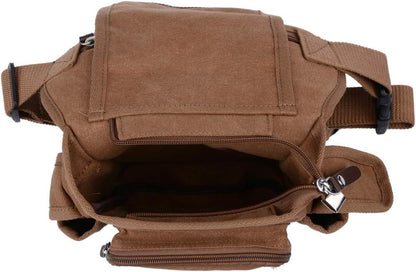 Motorcycle Drop Leg Bag Nylon Waist Pack for Men Women Travel Hiking Tactical Cycling Bike Ride Riding Crossbody Shoulder Fanny Pouch