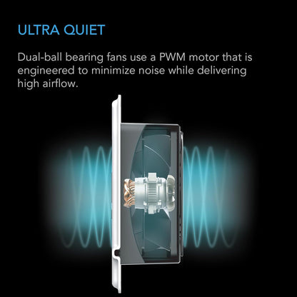 AC INFINITY AIRTAP T4, Quiet Register Booster Fan with Thermostat Control. Brown Bronze Vent. Fits 4 In x 10 In Registers.