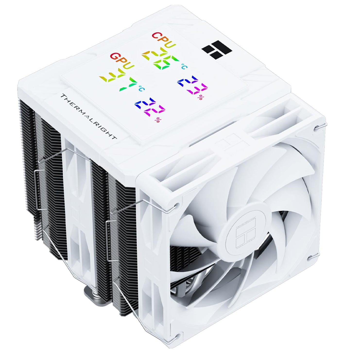 Thermalright Peerless Assassin 120 Digital ARGB Black CPU Air Cooler, Digital Screen Top Cover,6 Heatpipes Computer CPU Cooler, for AM4/AM5,Intel LGA1700/1851/1150/1151/1200,PC Cooler-Black ARGB