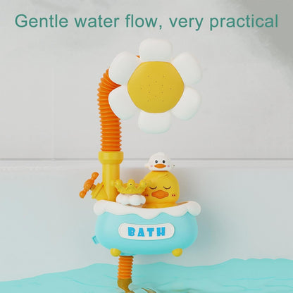 Babies Bath Shower Head Sprayer,Flexible Kids Shower Head Bathtub Shower Head | Sunflower Bath Shower Head Babies Bath Accessories for Boys Girls