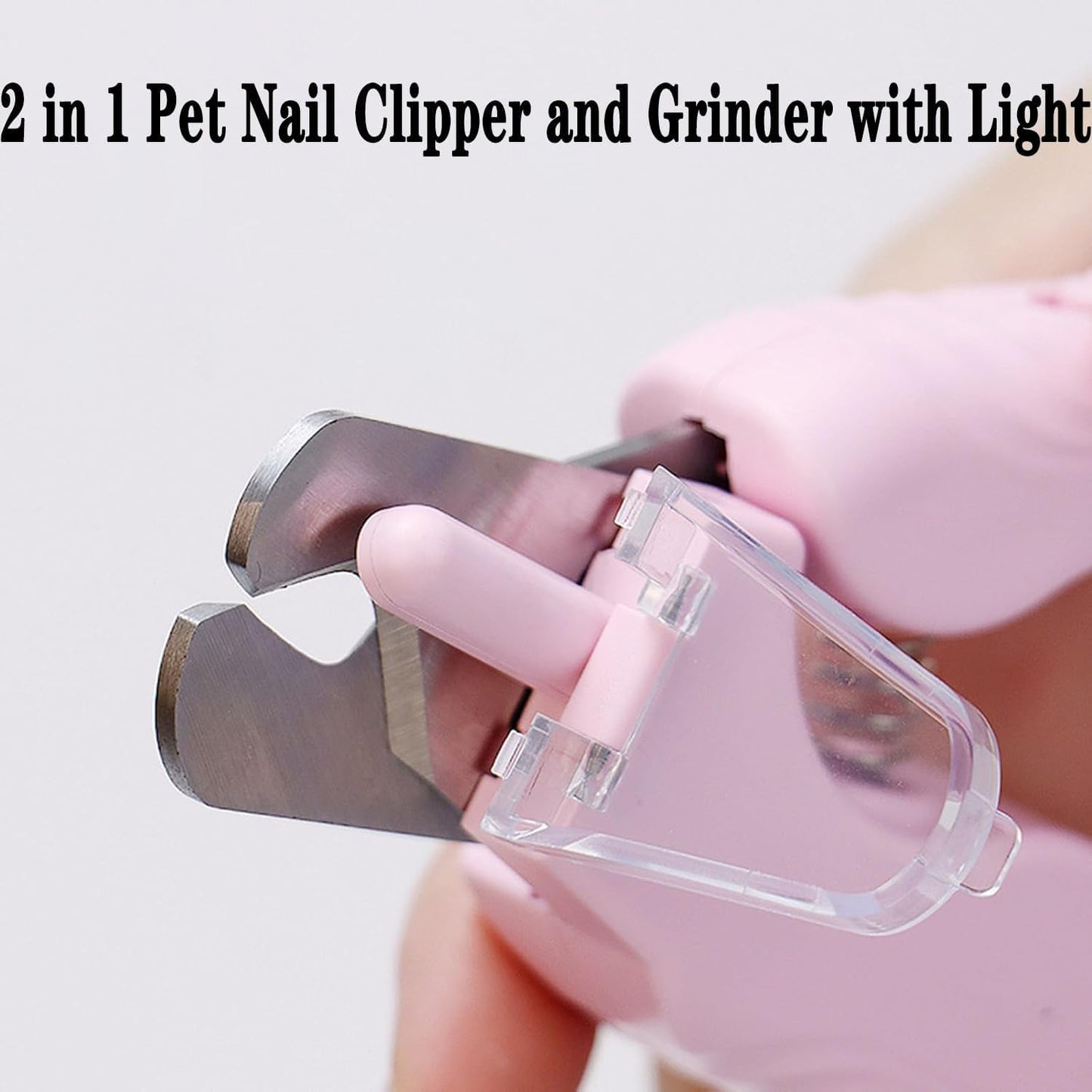 Pupnourish Nail Trimmer, Pupnourish Nail Clippers, 2 in 1 Rechargeable Electric Nail Clipper and Grinder with Light, Safe and Precise Dog & Cat Nail Grooming Tool (Green)