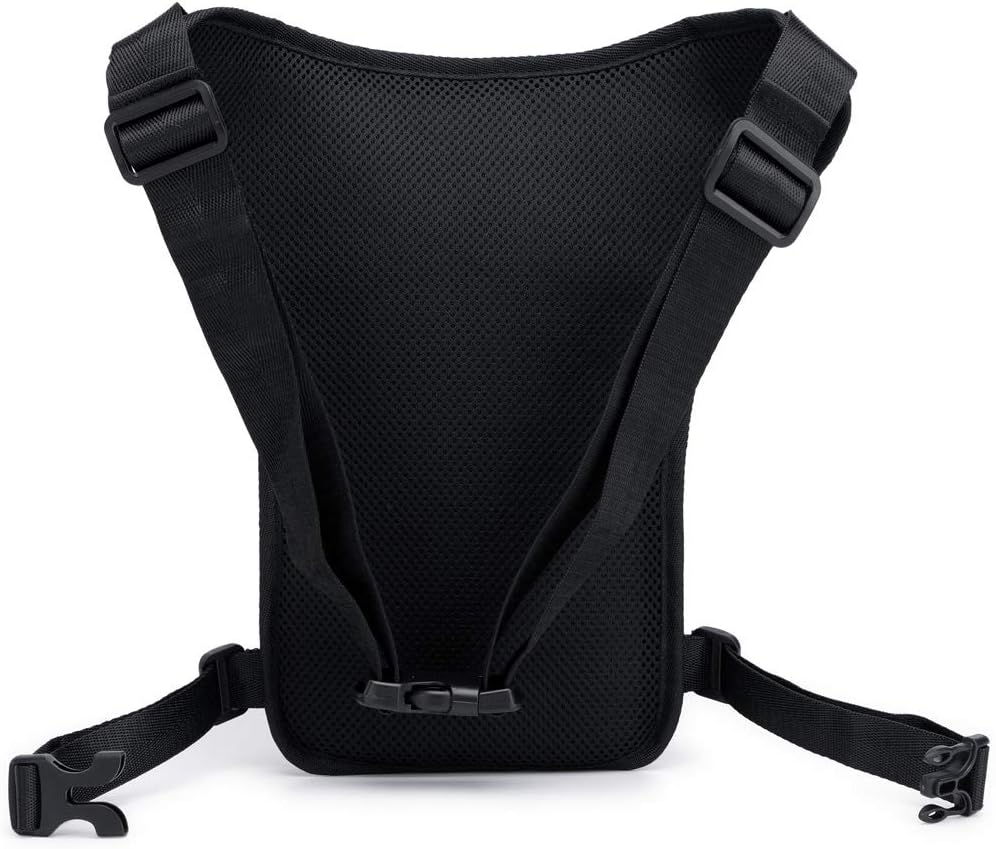 Motorcycle Drop Leg Bag Nylon Waist Pack for Men Women Travel Hiking Tactical Cycling Bike Ride Riding Crossbody Shoulder Fanny Pouch