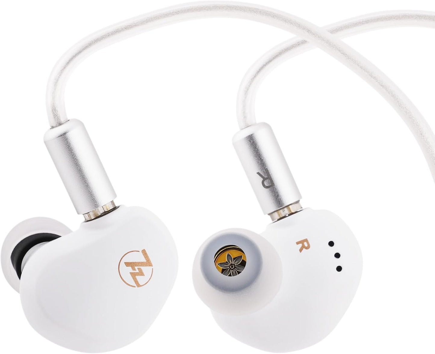 Linsoul 7HZ G1 in-Ear Monitor, 10mm DLC Diaphragm Dynamic Driver IEM Earphone, Wired Gaming Earbuds with Detachable OFC Silver-Plated Cable for Musician Audiophile (3.5mm No Mic, Black)