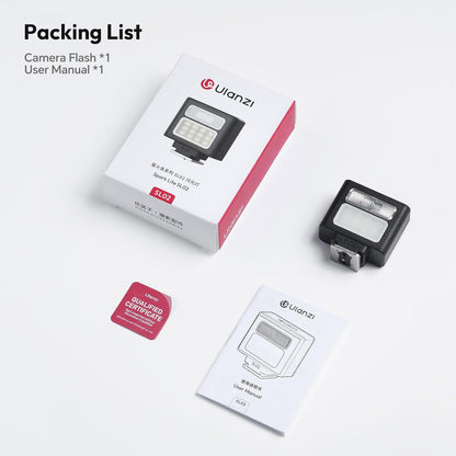 ULANZI Mini Camera Flash SL01 Speedlite Digital Camera Speedlight with Hot Shoe, Compatible with Sony/Canon/Fuji/Nikon/Panasonic/Olympus/Pentax