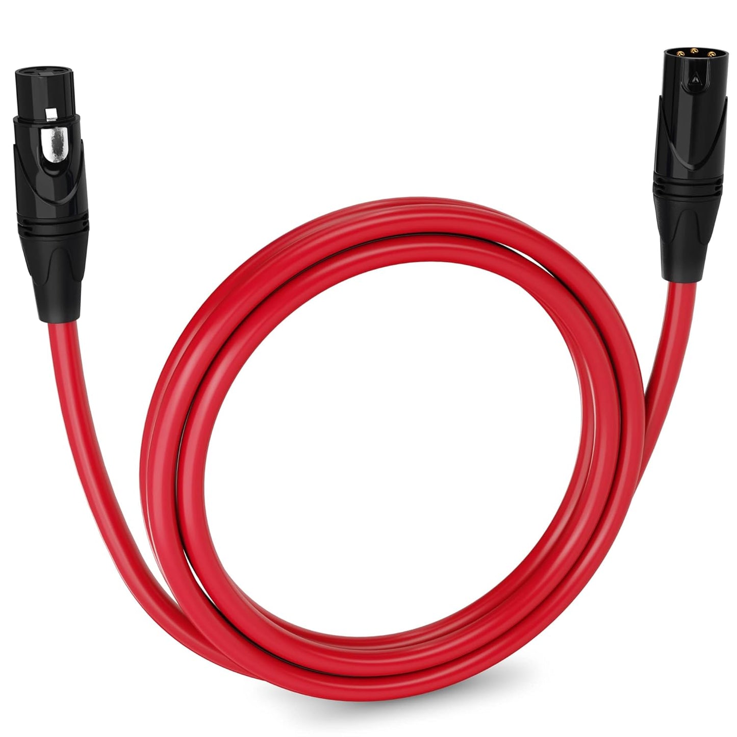 LyxPro 6 Feet XLR Microphone Cable Balanced Male to Female 3 Pin Mic Cord for Powered Speakers Audio Interface Professional Pro Audio Performance and Recording Devices - Blue