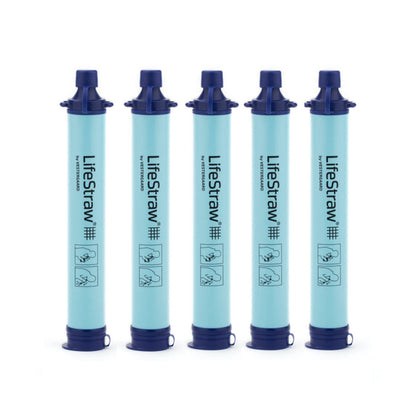 LifeStraw Personal Water Filter for Hiking, Camping, Travel, and Emergency Preparedness, Blue, Stocking Stuffers, for Men and Women
