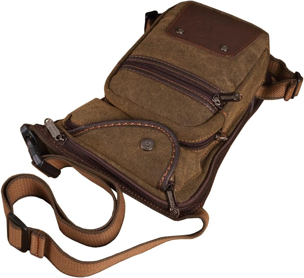 Motorcycle Drop Leg Bag Nylon Waist Pack for Men Women Travel Hiking Tactical Cycling Bike Ride Riding Crossbody Shoulder Fanny Pouch