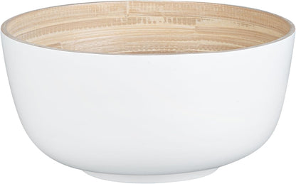 Restaurantware-Bambuddha 15 Ounce Small Salad Bowl, 1 Heavy-Duty Round Salad Bowl - Sustainable, Reusable, Black Bamboo Serving Dish, for Serving Salads, Fruits, and Appetizers