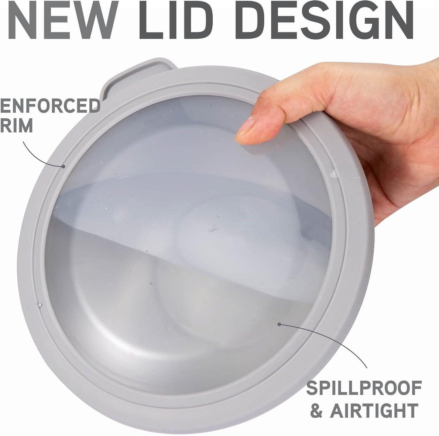 COOK WITH COLOR Mixing Bowls with TPR Lids - 12 Piece Plastic Nesting Bowls Set Includes 6 Prep Bowls and 6 Lids, Microwave Safe Mixing Bowl Set (Mint)