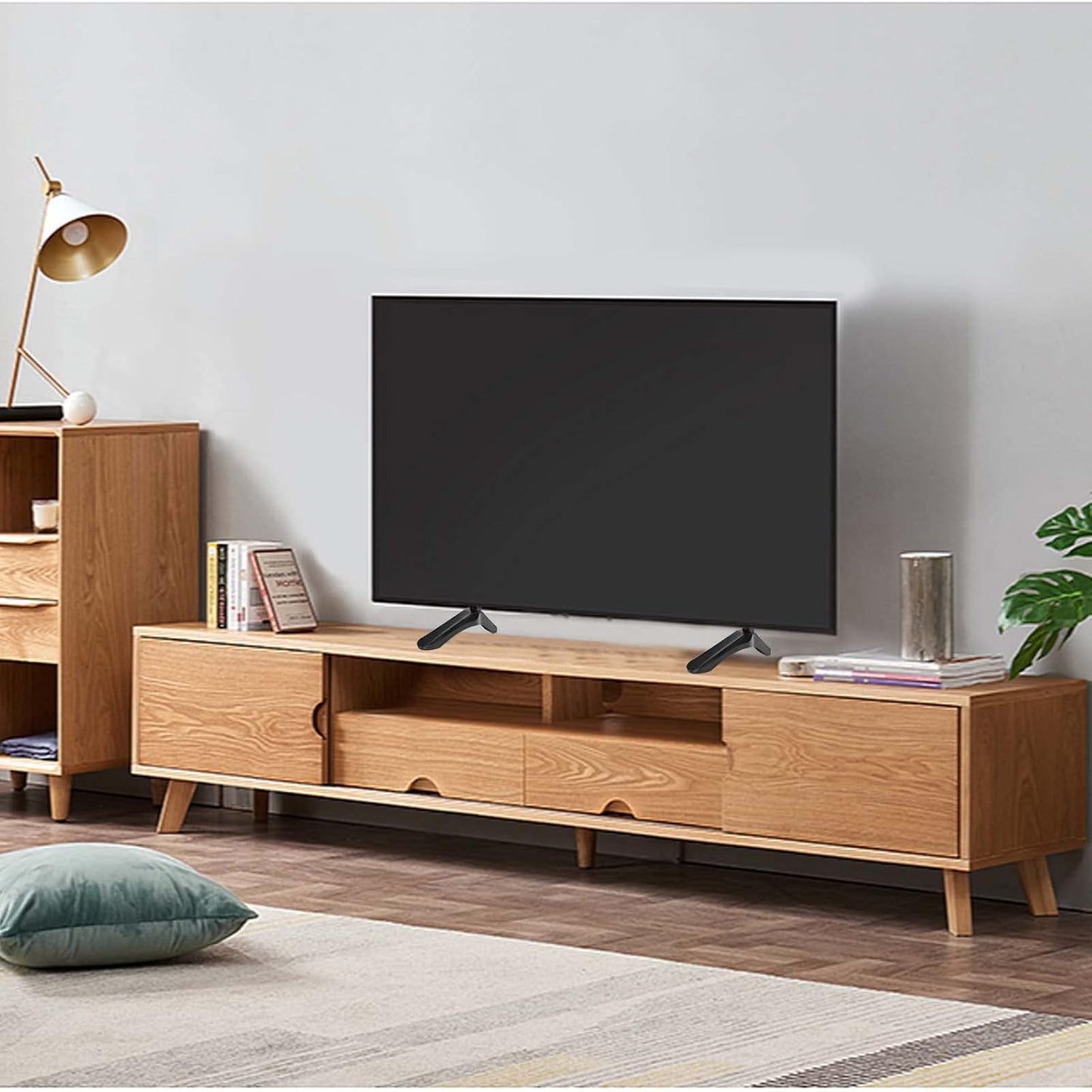 Universal TV Stand Universal Base Stand for TV Universal TV Stand Legs Replacement for Smart TV Replacement Legs for TV Legs TV Holder TV Base Feet with Screw TV Mounts