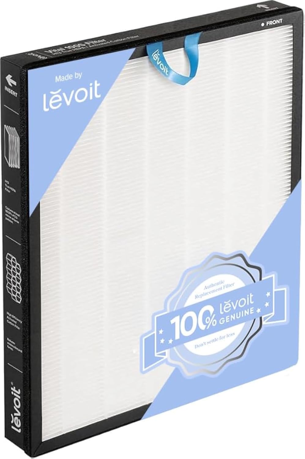LEVOIT Air Purifiers with Washable Filters for Large Room Bedroom Home, Smart WiFi Air Quality Monitor, HEPA Sleep Mode and Auto Mode, Removes Pet Hairs, Allergies, Pollen, Smoke, Dust, Vital100S
